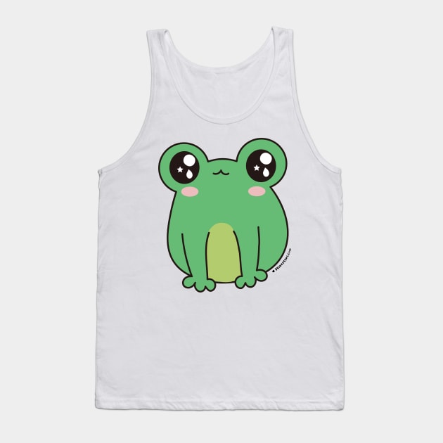 cute frog, kawaii frog cartoon Tank Top by princessmi-com